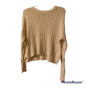 Forever 21 cream chunky knit sweater